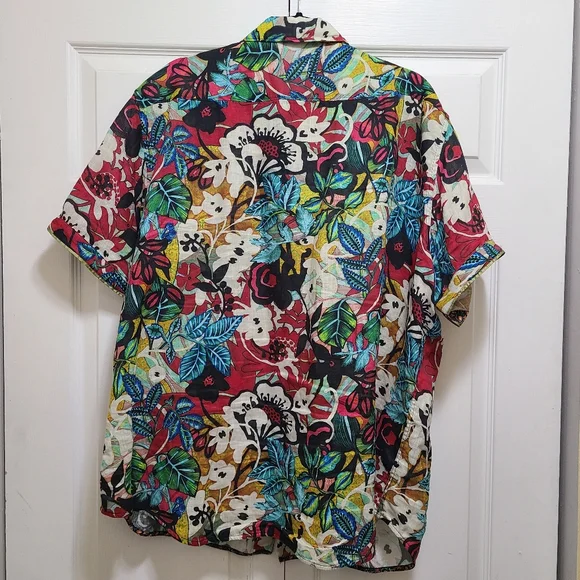 Robert Graham Havana Classic Fit Button-Down Shirt 3XL LINEN TROPICAL - Picture 2 of 12